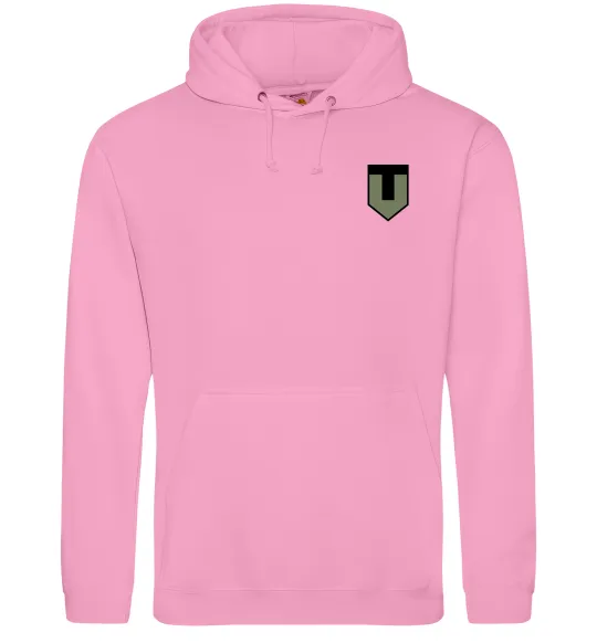 Чоловіча толстовка (худі) ТРО емблема Рожевий фото