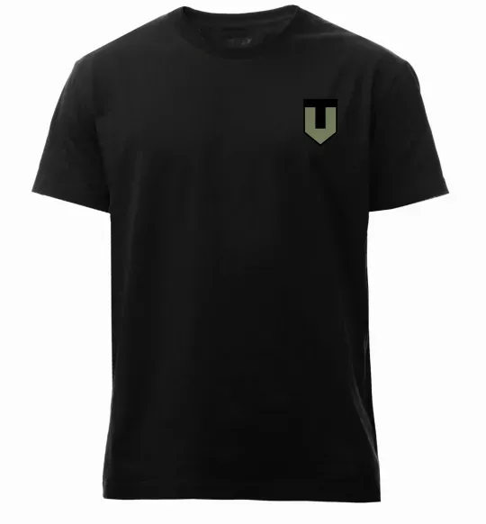 Мужская премиум футболка ТРО емблема Черный фото