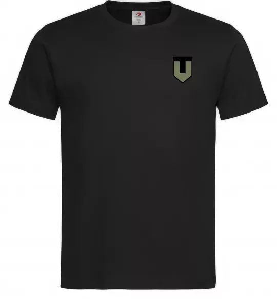 Чоловіча футболка ТРО емблема Чорний фото