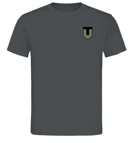 Чоловіча футболка ТРО емблема Графіт фото