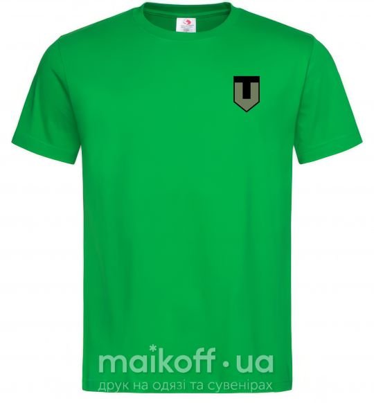 Мужская футболка ТРО емблема Зеленый фото