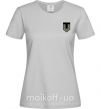 Женская футболка ТРО емблема Серый фото