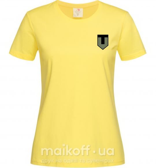 Женская футболка ТРО емблема Лимонный фото