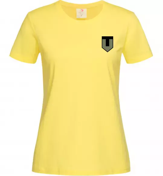 Женская футболка ТРО емблема Лимонный фото