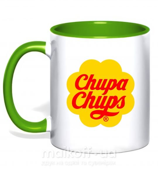 Чашка с цветной ручкой Chupa Chups Зеленый фото