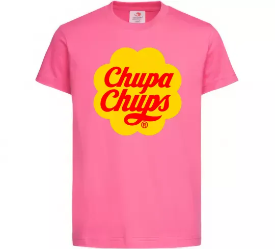 Дитяча футболка Chupa Chups Яскраво-рожевий фото