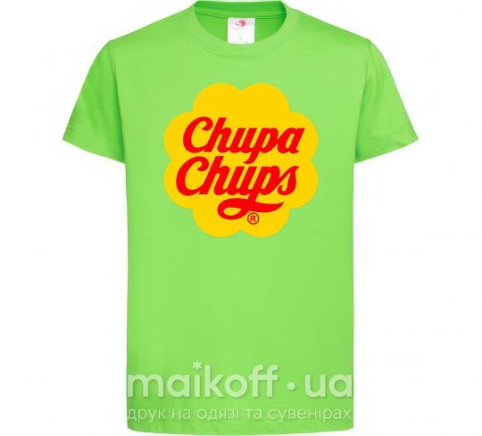 Дитяча футболка Chupa Chups Лаймовий фото