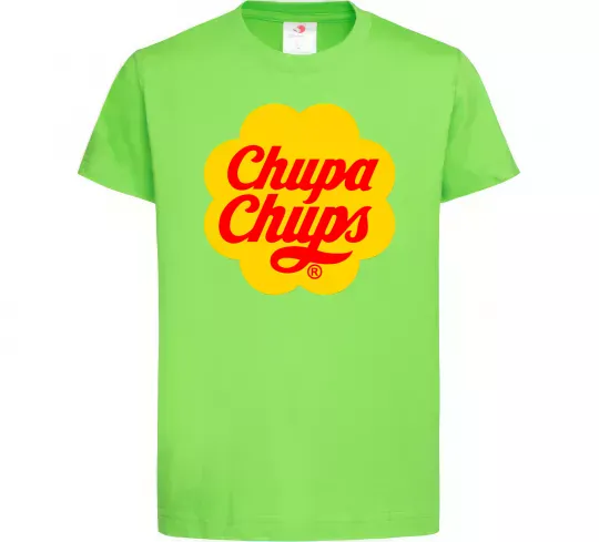 Дитяча футболка Chupa Chups Лаймовий фото