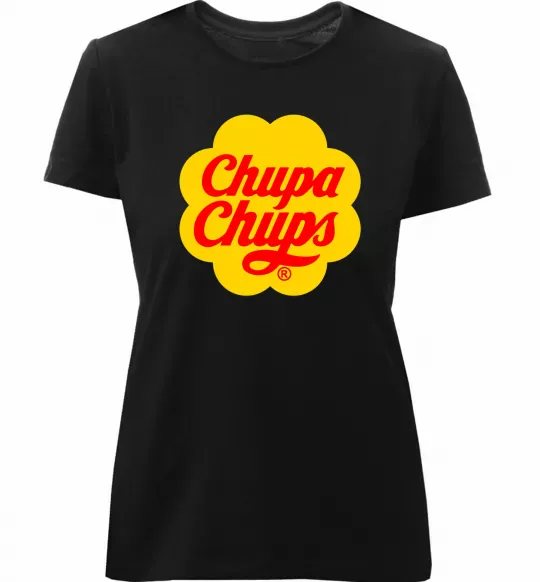 Жіноча преміум футболка Chupa Chups Чорний фото
