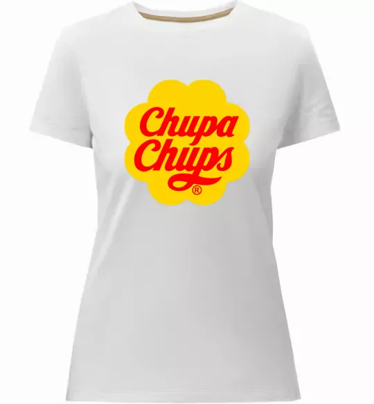 Жіноча преміум футболка Chupa Chups Білий фото