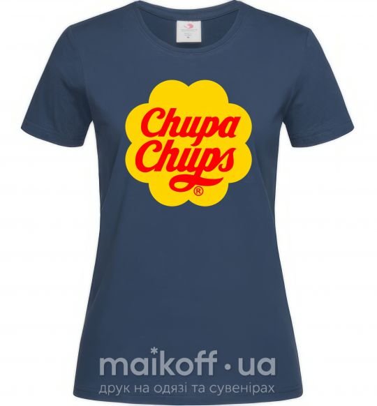 Жіноча футболка Chupa Chups Темно-синій фото
