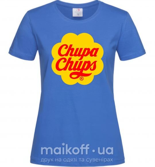 Женская футболка Chupa Chups Ярко-синий фото