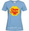 Жіноча футболка Chupa Chups Блакитний фото