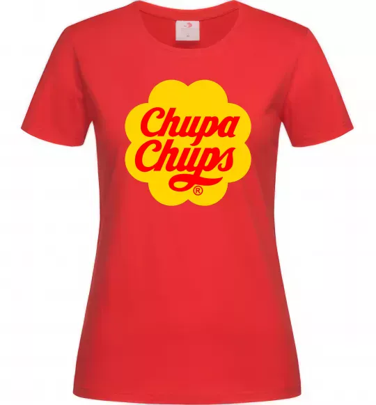 Женская футболка Chupa Chups Красный фото