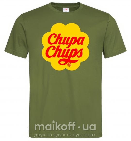 Мужская футболка Chupa Chups Оливковый фото