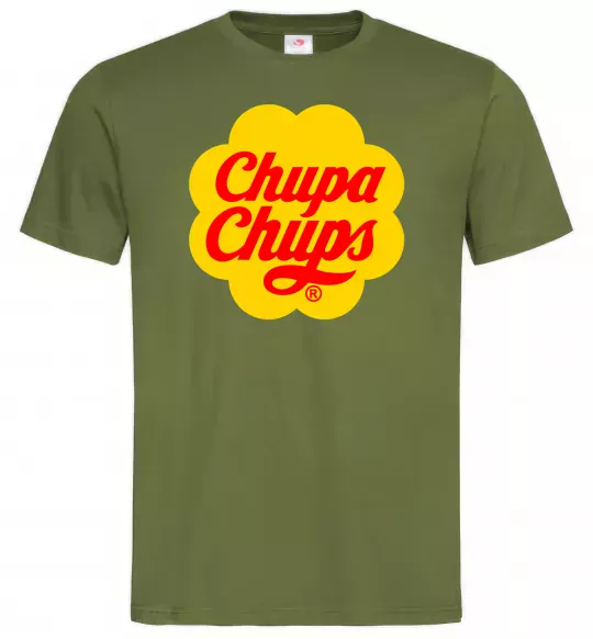 Мужская футболка Chupa Chups Оливковый фото
