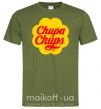 Мужская футболка Chupa Chups Оливковый фото