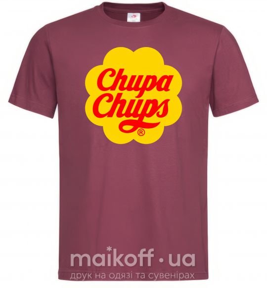 Чоловіча футболка Chupa Chups Бордовий фото