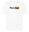 Футболка Оверсайз Pornhub Белый фото