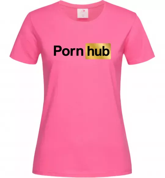Женская футболка Pornhub Ярко-розовый фото