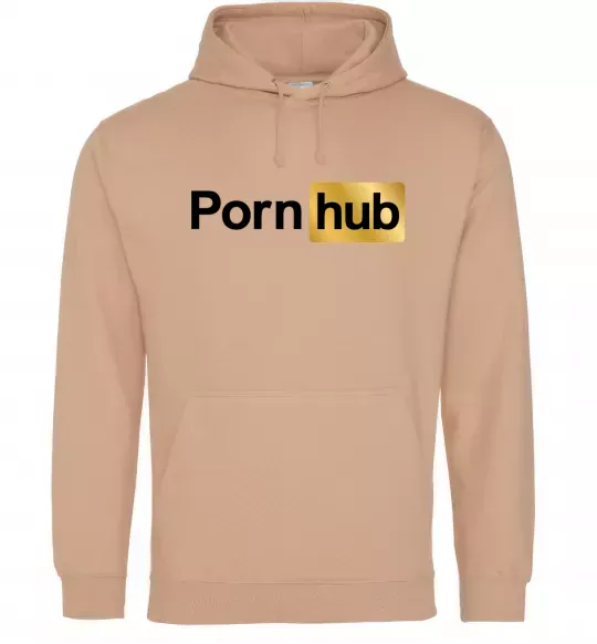 Мужская толстовка (худи) Pornhub Песочный фото