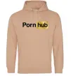 Мужская толстовка (худи) Pornhub Песочный Мужская толстовка (худи) Pornhub Песочный фото