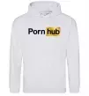 Женская толстовка (худи) Pornhub Серый меланж фото