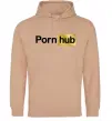 Женская толстовка (худи) Pornhub Песочный фото