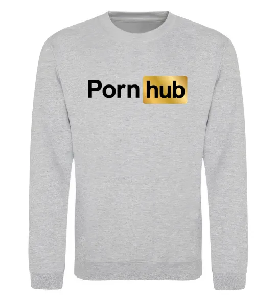 Свитшот Pornhub Серый меланж фото