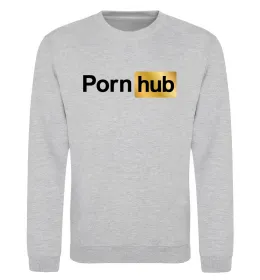 Свитшот Pornhub Серый меланж фото