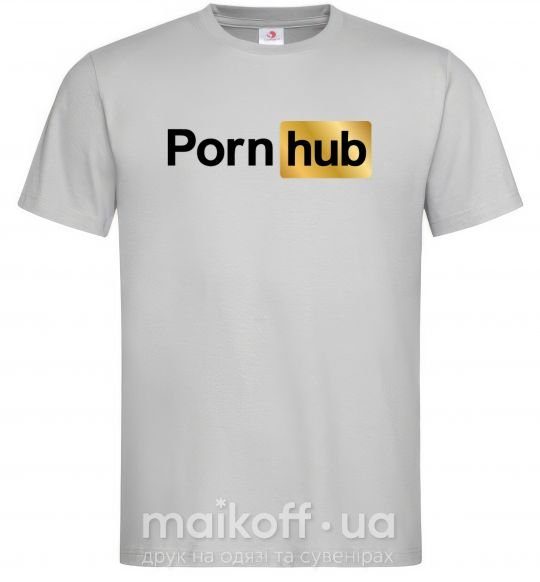 Мужская футболка Pornhub Серый фото