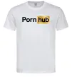 Мужская футболка Pornhub Белый фото