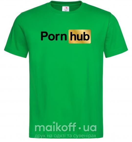 Чоловіча футболка Pornhub Зелений фото