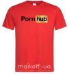 Чоловіча футболка Pornhub Червоний фото
