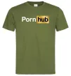 Мужская футболка Pornhub Оливковый фото