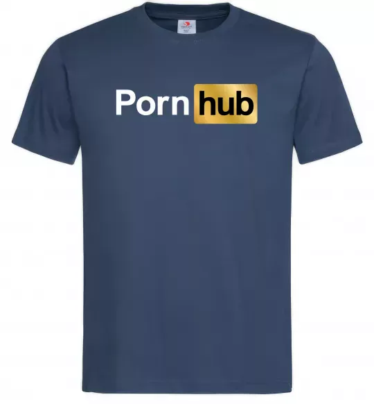 Мужская футболка Pornhub Темно-синий фото