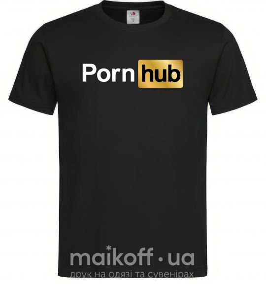Чоловіча футболка Pornhub Чорний фото
