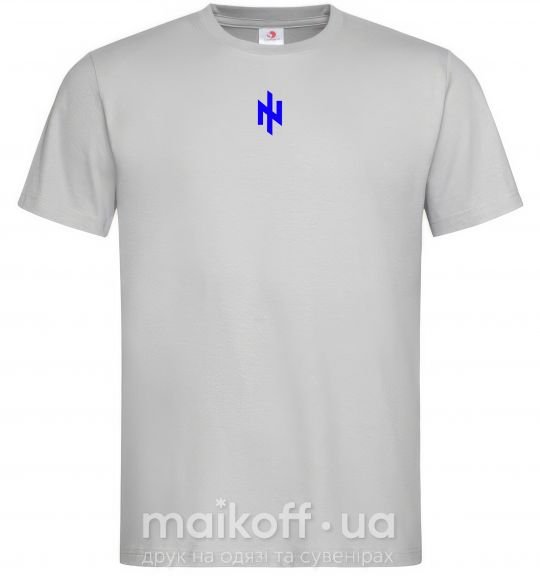 Мужская футболка Азов Ідея Нації Серый фото