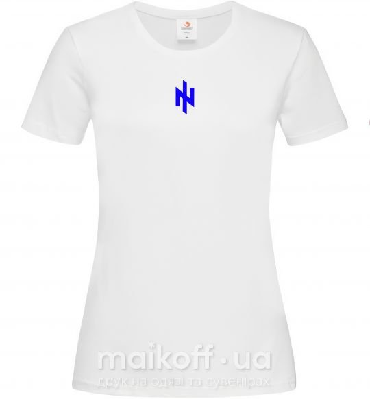 Жіноча футболка Азов Ідея Нації Білий фото