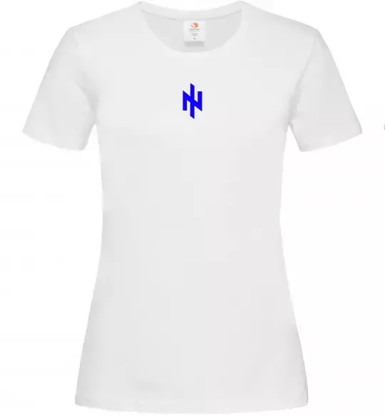 Жіноча футболка Азов Ідея Нації Білий фото