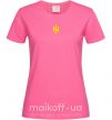 Жіноча футболка Азов Ідея Нації Яскраво-рожевий фото
