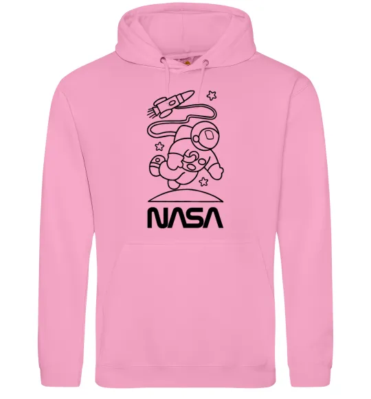 Чоловіча толстовка (худі) Nasa білий Рожевий фото