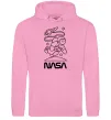 Чоловіча толстовка (худі) Nasa білий Рожевий фото