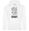 Чоловіча толстовка (худі) Nasa білий Білий фото