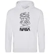 Чоловіча толстовка (худі) Nasa білий Сірий меланж фото