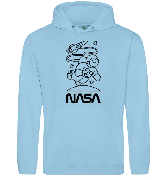 Чоловіча толстовка (худі) Nasa білий Блакитний фото