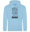 Чоловіча толстовка (худі) Nasa білий Блакитний фото