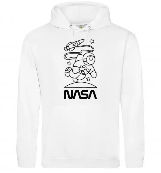 Женская толстовка (худи) Nasa білий Белый фото