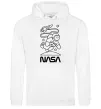 Женская толстовка (худи) Nasa білий Белый Женская толстовка (худи) Nasa білий Белый фото