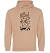 Женская толстовка (худи) Nasa білий Песочный Женская толстовка (худи) Nasa білий Песочный фото